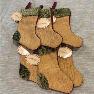 NWT lot of 6 Boutique Christmas Stockings
